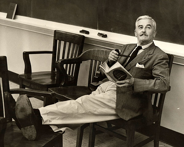 William Faulkner, writer and Nobel Prize laureate